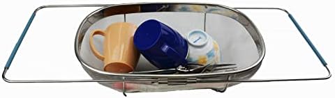 Expandable Over The Sink Oval Colander/Mesh Strainer Basket (1)