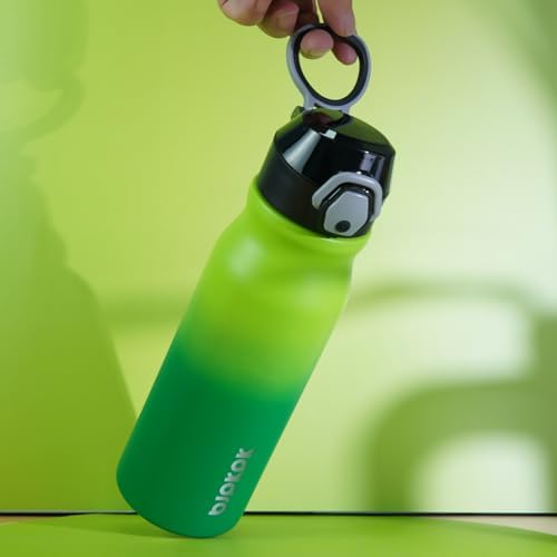BJPKPK 25 oz Insulated Water Bottle, Straw, Handle, Stainless Steel Flask - Image 5