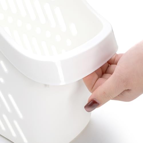 4 Pack Plastic Under Sink Organizer with Wheels, Roll Out Bottle Organization Bins Narrow Kitchen Cabinet Organizers Multifunctional Plastic Organizer Basket for Under Sink, Kitchen, Bathroom