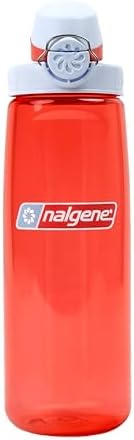 Nalgene 24 oz On The Fly Lock-Top Water Bottle, Coral w/Frost Coral by Nalgene