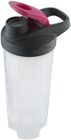 Contigo Shake & Go Fit Shaker Bottle, 28 oz., Neon Pink Lid - Image 4