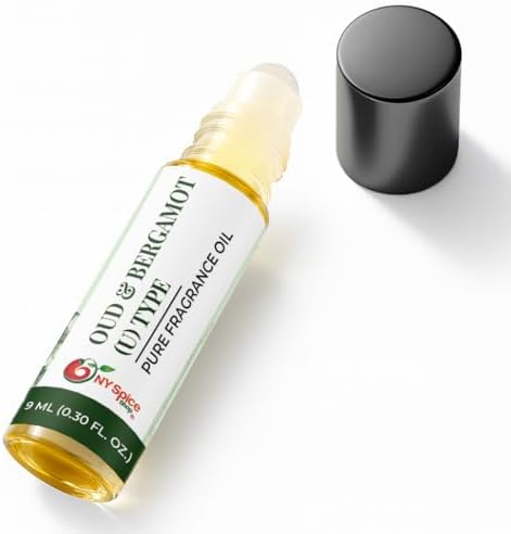 NY Spice Shop Oud & Bergamot U Type Musk Fragrance – Pack of 1 Bergamot Fragrance Oil & Soft Floral Scents – Musk Aroma Profile with Enduring Aroma Tone – Artisan Scent Oil for Scent Lovers - Image 2