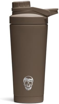 Gymreapers Stainless Steel Protein Shaker Bottle - Double Wall Insulated, Leak Proof, BPA-Free Metal Vacuum Blender Cup For Gym, Sports, Pre & Post-Workout Cold Hydration - 26 OZ (Toffee) - Image 6
