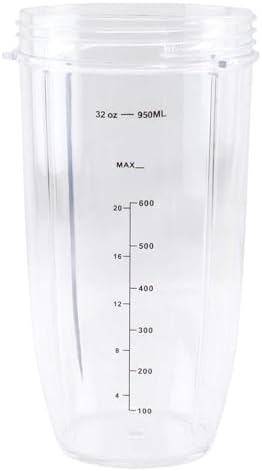 32 Oz Tall Colossal Cup Replacement Part Compatible With Nutri Bullet 600W 900W Blenders NB-101B NB-101S NB-201 by Unknown