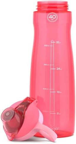 Pogo BPA-Free Plastic Water Bottle with Chug Lid, Pink, 40 oz. - Image 6