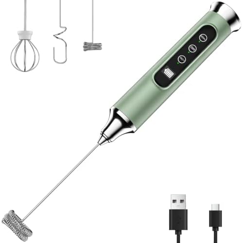 YUSWKO Milk Frother Wand for Coffee, Coffee Frother Handheld Drink Mixer - Image 4