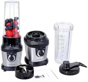 Portable blender for Shakes and Smoothies – 400W Personal Blender with 24oz Portable Bottle, Electric Personal Blender Bottle with 4-Blade Assembly, Travel-Friendly and BPA-Free