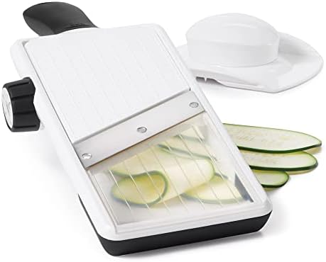 OXO Good Grips Large Adjustable Handheld Mandoline Slicer and Stainless Steel Scraper & Chopper - Image 4