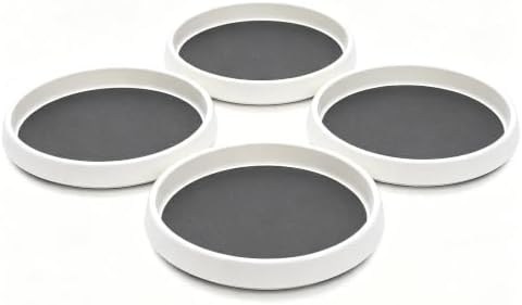 Lazy Susan Turntable Organizer 4 Pack - 10" Rotating Spice Rack Trays