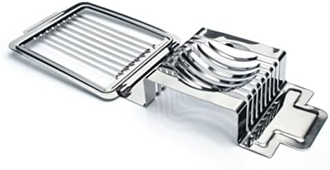 Egg Slicer Heavy Duty Egg Cutter Multi-Function Splitter Slicer Stainless Steel Wire Mushroom Tomato Cutting Silver. Graters - Image 2