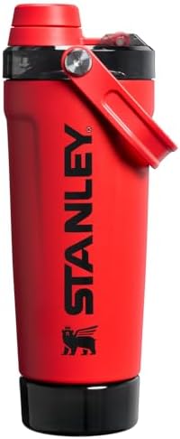 STANLEY Vitalize Shaker Bottle, 20 oz, Chili Black