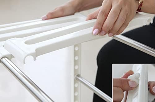 Under Sink Organizer 2-Tier Expandable Shelf Kitchen Bathroom Cabinet Multi-purose Storage Standing Rack, White