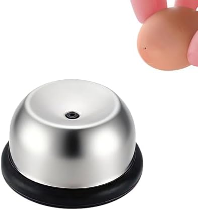 Egg Piercer for Raw Eggs, Stainless Steel Needle Egg Punch Tool with Black Anti-Slip Base to Get Good Hard Boiled Eggs for Home and Commercial Kitchen Use by Unknown