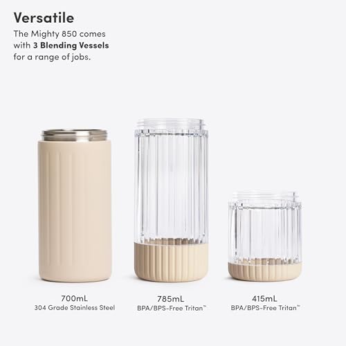 Beast Mighty 850 Stainless Steel Personal Blender, Sand, 850W - Image 4