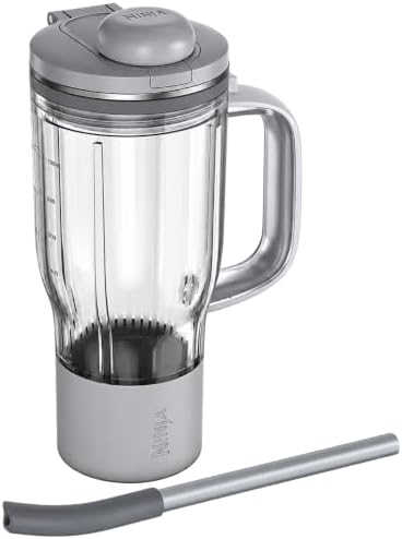 Ninja BlendBOSS 26oz Travel Tumbler & Straw, Light Gray, XSKDB326SLGY by Unknown