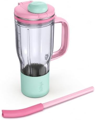 Ninja BlendBOSS 26oz Travel Tumbler & Straw, Pink, XSKDB326SLPK1 by Unknown