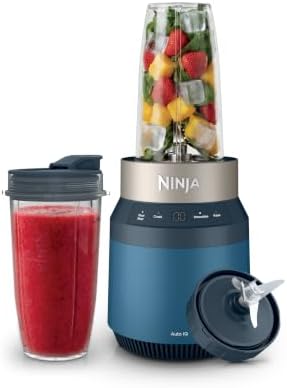 Ninja Nutri Power Blender, 24oz, 110PW, Auto iQ, Blue, BQ401BL by Unknown