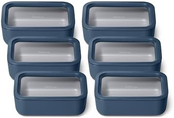 Caraway 6-Piece Glass Food Storage Set with Lids