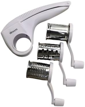 Rotary Cheese Grater Set, White