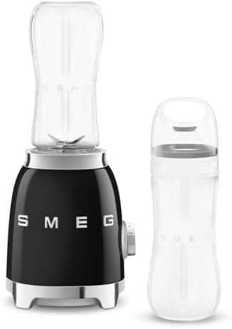 SMEG 50's Retro Style Personal Blender with Backlit Knob and Two 600 ML BPA Free bottles by Unknown