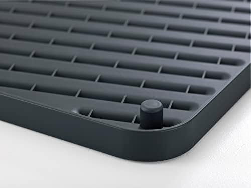 Joseph Joseph Flip-Up Drain Board with Foldable Dish Rack, One-size, Gray