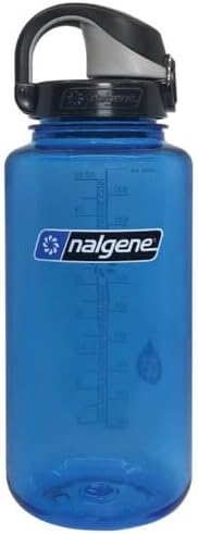 Nalgene 32 oz Wide Mouth Water Bottle with OTF Cap, BPA-Free, Durable & Leak Proof, Lightweight Bottle for Hiking, Gym, Work & Travel, Slate by Nalgene