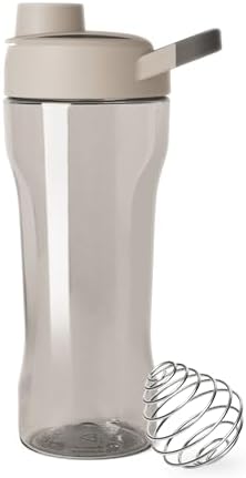 Simple Modern Rally Plastic Protein Shaker Bottle with Ball | 24oz Leakproof Cup for Protein Shakes, Mixes, Electrolytes, Pre Workout | Almond Drift by Unknown