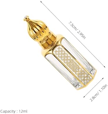 4pcs 12ml Roller Perfume Bottle, Egyptian Vintage Roll-on Applicator - Image 2
