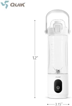 Portable Blender - Cordless 24oz. Personal Blender for Shakes and Smoothies, Licuadora, BPA Free - Ice Crush, Dishwasher safe parts, Waterproof, Triple Batteries, Juicer Cup (Gray)