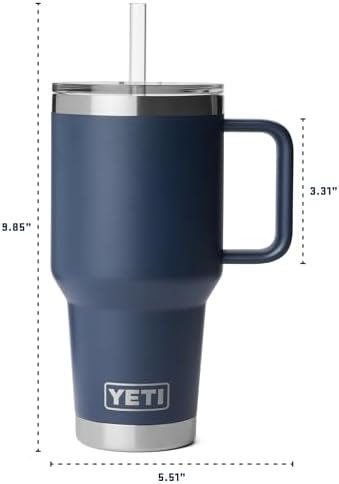 Rambler 35 oz Straw Mug 2.0, Navy