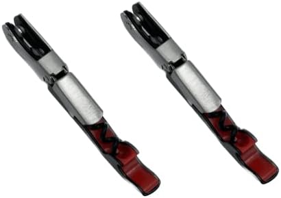 TSA Compliant Corkscrew Bottle Opener, Black Double Hinged, Stainless Steel Wine Key (2 Pack)