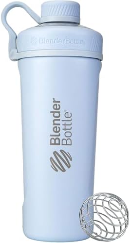 BlenderBottle Radian Stainless Steel Shaker Bottle 26 oz Matte Arctic Blue by BlenderBottle