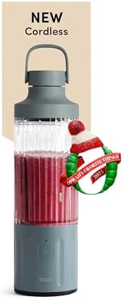 Beast GO Cordless, Premium Portable Blender for Shakes & Smoothies, 22oz Blending Vessel, Blends Ice & Frozen Fruit, Rechargeable USB-C Battery, Drinking Lid and Straw System (Mist) by Unknown