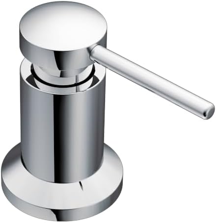 Moen Transitional Kitchen Soap Dispenser, Refillable Bottle, Chrome, 3942