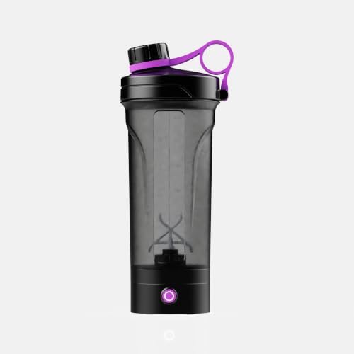 Electric Protein Shaker Bottle, 22 oz (650ml) Detachable Rechargeable Mixer Cup, Portable Self-Stirring Vortex Blender for Shakes (Purple-Classic) by Cotys