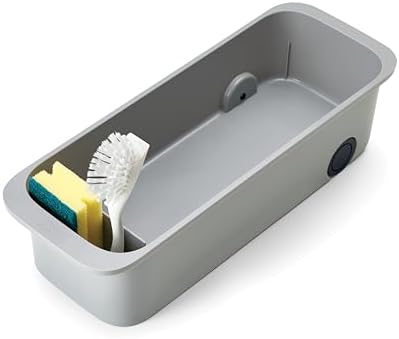 Joseph Joseph CupboardStore Easy-Access Wheeled Storage Caddy, Under Sink Kitchen Cabinet Organizer- Grey