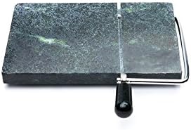 Marble Cheese Slicer, Green, 8 x 5 inch base