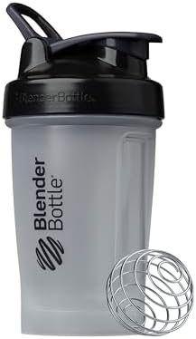 BlenderBottle Classic V2 Plastic Shaker Bottle 20 oz Black by BlenderBottle