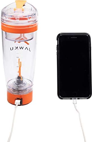 POWER SHAKER BOTTLE NOW WITH DRY STORAGE CONTAINER // A Powerful 11,000 RPM Mixer and Built-In Charger for Your Devices / 600ml (20oz.) BPA Free / *NEW* DRY STORAGE CONTAINER