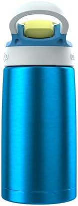 Autospout Water Bottle with Straw, Blue Poppy/Glacier, 13oz