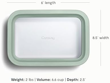 Caraway 6-Piece Glass Food Storage Set with Lids