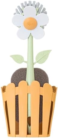 Florganic Sink Caddy Organizer, Dish Sponge Holder - Orange