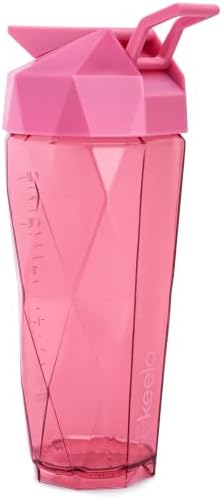Keelo 28 oz Protein Shaker Bottle, 100% Leakproof Shaker Cup, Pink - Image 4