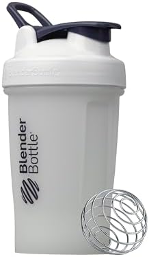 BlenderBottle Classic V2 Plastic Shaker Bottle 20 oz White by BlenderBottle
