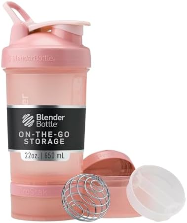 ProStak Plastic Pill Organizer and Storage 22 oz Rose Pink