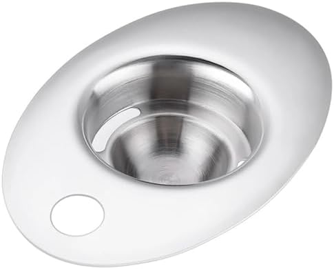 Premium 304 Stainless Steel Egg Separator, Unique Egg Yolk White Divider Filter for Kitchen Cooking Baking Cake, Egg Sieve by Unknown