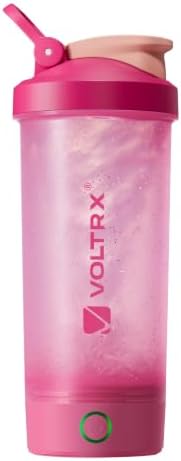 VOLTRX Protein Shaker Bottle, Merger USB C Rechargeable Electric Protein Shake Mixer, Shaker Cups for Protein Shakes and Meal Replacement Shakes, BPA Free, 24oz by VOLTRX