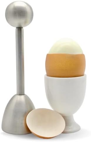 Stainless Steel Egg Topper & Perfect Egg Shell Opener for Soft Boiled Eggs by ICO