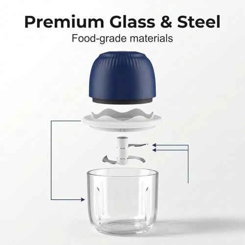Electric Garlic Chopper, Portable Mini Food Processor, Upgrade Cordless Chopper for Home Cooking, Rechargeable Onion Chopper for Kitchen Users (3) - Image 5