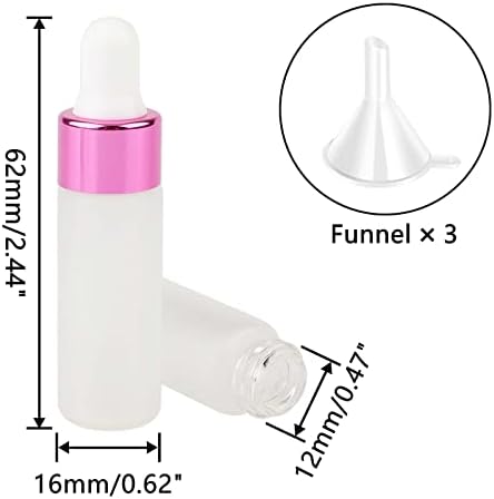Kesell 50 Pack 5ml Glass Dropper Bottles for Essential Oils - Image 3